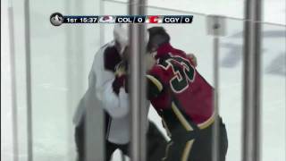 Chris Stewart vs Brandon Prust Nov 17 2009 [upl. by Theresina]