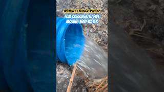 French Drain Man Pipe In Action  Corrugated Drainage Pipe  Yard Drains Wesley Chapel Florida [upl. by Ymereg]