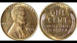 1955 wheat penny video look for double die [upl. by Boyden]