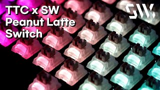 SW x TTC Peanut Latte Switch Typing Sound [upl. by Hittel]