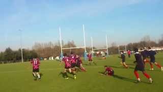 Chavagnes Int College Cadets Rugby vs St Gabriel St Michel 1 [upl. by Skvorak342]