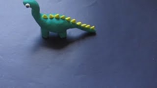 How to make dinosaur with clay  Clay Modelling Dinosaur [upl. by Ecnahs]