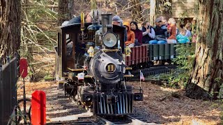 Railfaning at the redwood valley railway  a cab ride [upl. by Lionel]