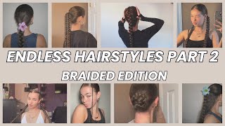 ENDLESS HAIRSTYLES PART 2  Braided Edition  Braided Hairstyle Ideas  TikTok Compilation 8 [upl. by Simons]