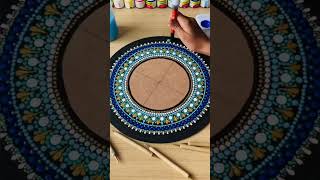 Dot mandala mirror mandalaart mandalaartforbeginners dotmandala [upl. by Eahc]