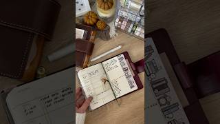 Moleskine pocket weekly planning🤎 plannercover plannercommunity leather journaling [upl. by Alburga312]