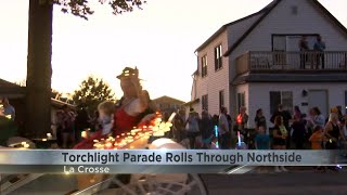 Torchlight parade marks the start of Oktoberfest [upl. by Nocaed]