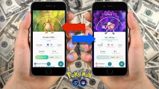 POKEMON GO Sell you Pokemon for real cash with TRADING [upl. by Wenz]