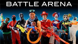 NERF WAR  FORTNITE BATTLE ARENA [upl. by Oshinski]