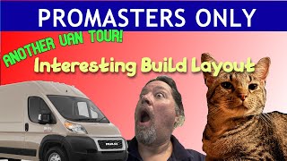 Van Tour Promaster Expediter with an interesting layout Van Life Build ideas Quality Timewasting [upl. by Retniw]