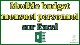 Modèle budget mensuel personnel simple sur Excel [upl. by Weinman763]