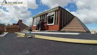 Dormer Cladding  Roofing Time Lapse [upl. by Anelaj]