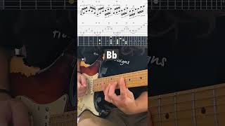 Matteo Mancuso guitar lick using hybrid picking [upl. by Enirrok]