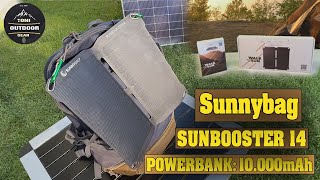 Sunnybag Powerbank 10000mAh  Sunnbooster 14  Solarpanel für unterwegs  outdoors outdoor [upl. by Ettenuj753]