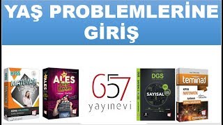 Yaş Problemlerine Giriş  KPSS  ALES  DGS  Umut Türkyılmaz [upl. by Irama]