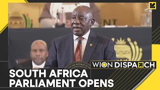 South Africa parliament opening Ramaphosa says committed to inclusive growth amp reducing poverty [upl. by Giverin452]