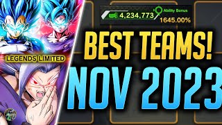 LL BEAST GOHAN amp LL EVOKEN FEST 2023 Top 5 BEST TEAMS of the Month Nov 2023 Dragon Ball Legends [upl. by Royall]