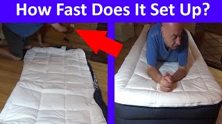 How Long To Inflate This Cherimor Air Mattress TestReview How Fast Speedtest [upl. by Gurtner]