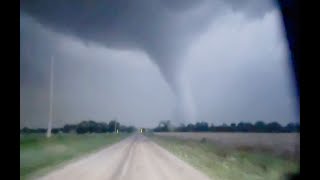 Tornado Strikes El Reno Oklahoma CLOSE RANGE VIDEO 2024 [upl. by Farmelo]