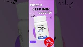 CEFDINIR SIDE EFFECTS 💊  What is cefdinir used for [upl. by Zipporah]