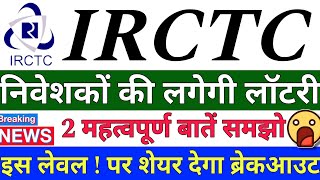 IRCTC SHARE LATEST NEWS  IRCTC SHARE LATEST NEWS TODAY  IRCTC STOCK PRICE ANALYSIS [upl. by Maxentia]