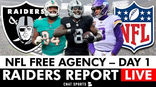 Raiders Free Agency LIVE Christian Wilkins amp Gardner Minshew Signing  Justin Fields Trade Rumors [upl. by Ciel]