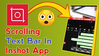 how to add scrolling text in inshot  how to add scrolling text in video like news channels [upl. by Gitlow]