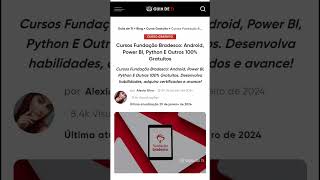 Cursos gratuitos fundação Bradesco [upl. by Annahsor450]