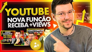 YOUTUBE NOVA FUNÇÃO PARA RECEBER MAIS VIEWS  JivoChat [upl. by Juanita]