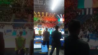 Linno italiano da brividi ai Mondiali di pallavolo maschile [upl. by Herrington614]