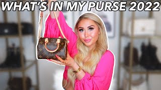 whats in my purse 2022  Louis Vuitton Nano Speedy [upl. by Dru]