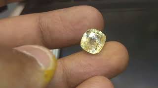 Yellow sapphire  ceylonese  unheated  untreated  626 carats rudrakshguru  sapphire [upl. by Lucey]