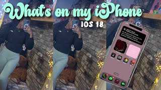 UPDATEd WHATS ON MY IPHONE  IOS 18 [upl. by Plath]