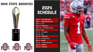 2024 Ohio State Buckeyes Football Schedule  Can Buckeyes win the championship in 2025 [upl. by Roque]