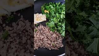 KaleQuinoa amp eggsshortshighinfiberproteindelicious [upl. by Reta313]