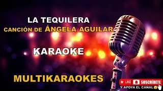 La Tequilera  PistaKaraoke  Ángela Aguilar [upl. by Rikki]