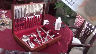 Few Vintage Silver Plate Flatware Box Flips Pt 1 [upl. by Reyna93]