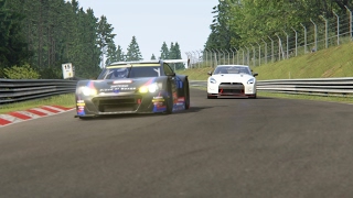 Subaru BRZ GT300 vs Nissan GTR R35 Racing at NurburgringNordschleife [upl. by Llatsyrc]