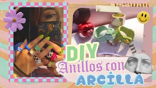 DIY Anillos de arcilla AESTHETIC [upl. by Refinnej]