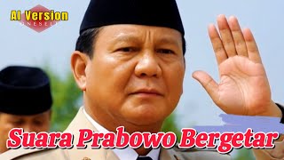 Pelantikan Prabowo Subianto Pidato pertama suara Prabowo bergetar  AI Version [upl. by Julie]