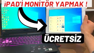 Tabletinizi ÜCRETSİZ Bilgisayar Ekranına Dönüştürün Tableti 2 Monitör Olarak Kullanmak [upl. by Akemal]