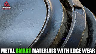 METAL SMART MATERIALS WITH EDGE WEAR Texturing in Substance Painter [upl. by Roath]