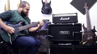 Marshall Valvestate VS 100  Modern7 string tone [upl. by Gwenette]