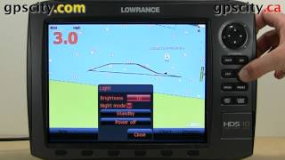 Backlight Settings in the Lowrance HDS 10 Generation 2 Chartplotter [upl. by Khalil858]