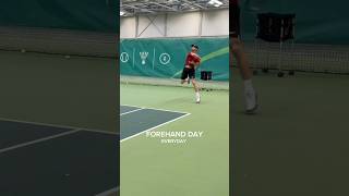 Forehand day everyday tennis lesson tennis tennisforehand forehand tennisplayer [upl. by Dott]