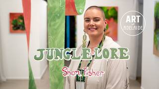 South Australian artist Shem Fisher with the quotJungle Lorequot exhibition at Collective Haunt Art Studio [upl. by Daphie137]