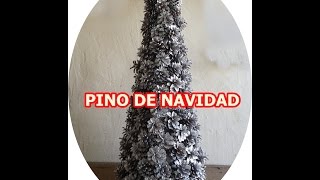 COMO HACER UN ARBOL DE NAVIDAD CON PIÑAS SUPER FACIL [upl. by Dlareg]