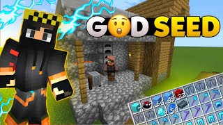 😍GOD SEED For Minecraft PE 120 🔥4 Blacksmith [upl. by Natsrik]