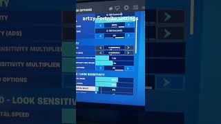 Artzy Fortnite settings ￼ [upl. by Petras]