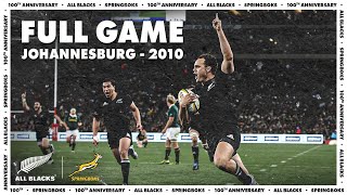 FULL GAME All Blacks v South Africa 2010  Johannesburg [upl. by Huba]